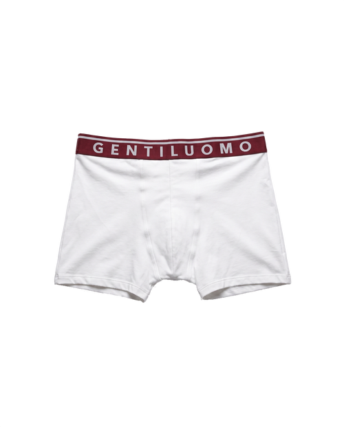 Boxer bianchi RAGAZI MILANO - elastico bordeaux scritta RAGAZI MILANO
