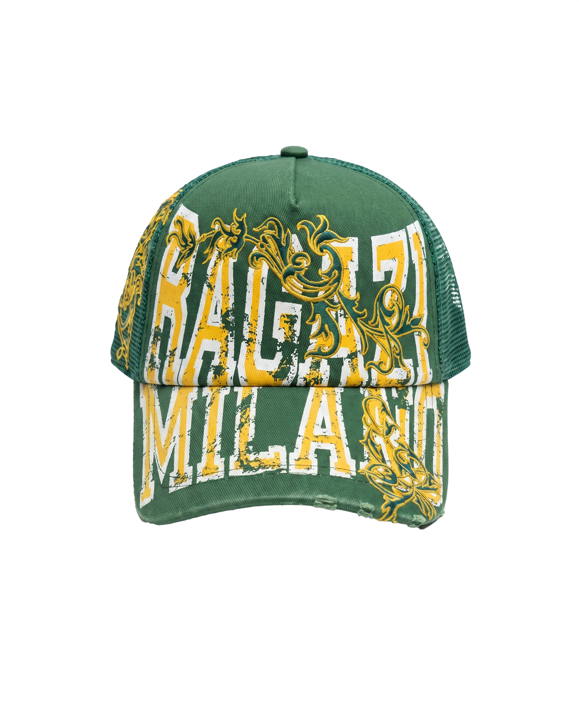 Trucker cap verde RAGAZI MILANO - vista posteriore snapback
