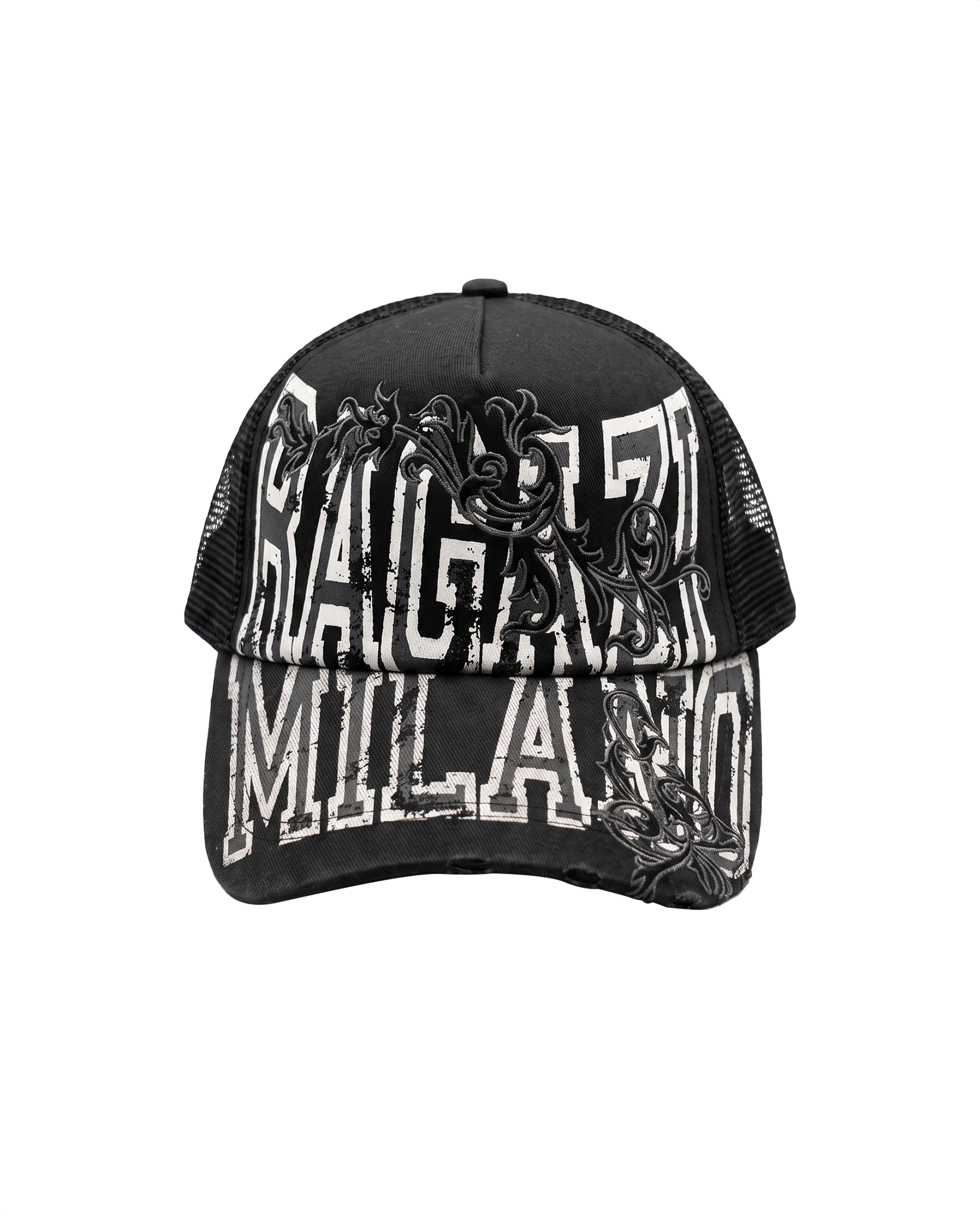 Trucker cap nera RAGAZI MILANO - vista frontale