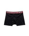 Boxer neri RAGAZI MILANO - elastico bordeaux scritta GENTILUOMO