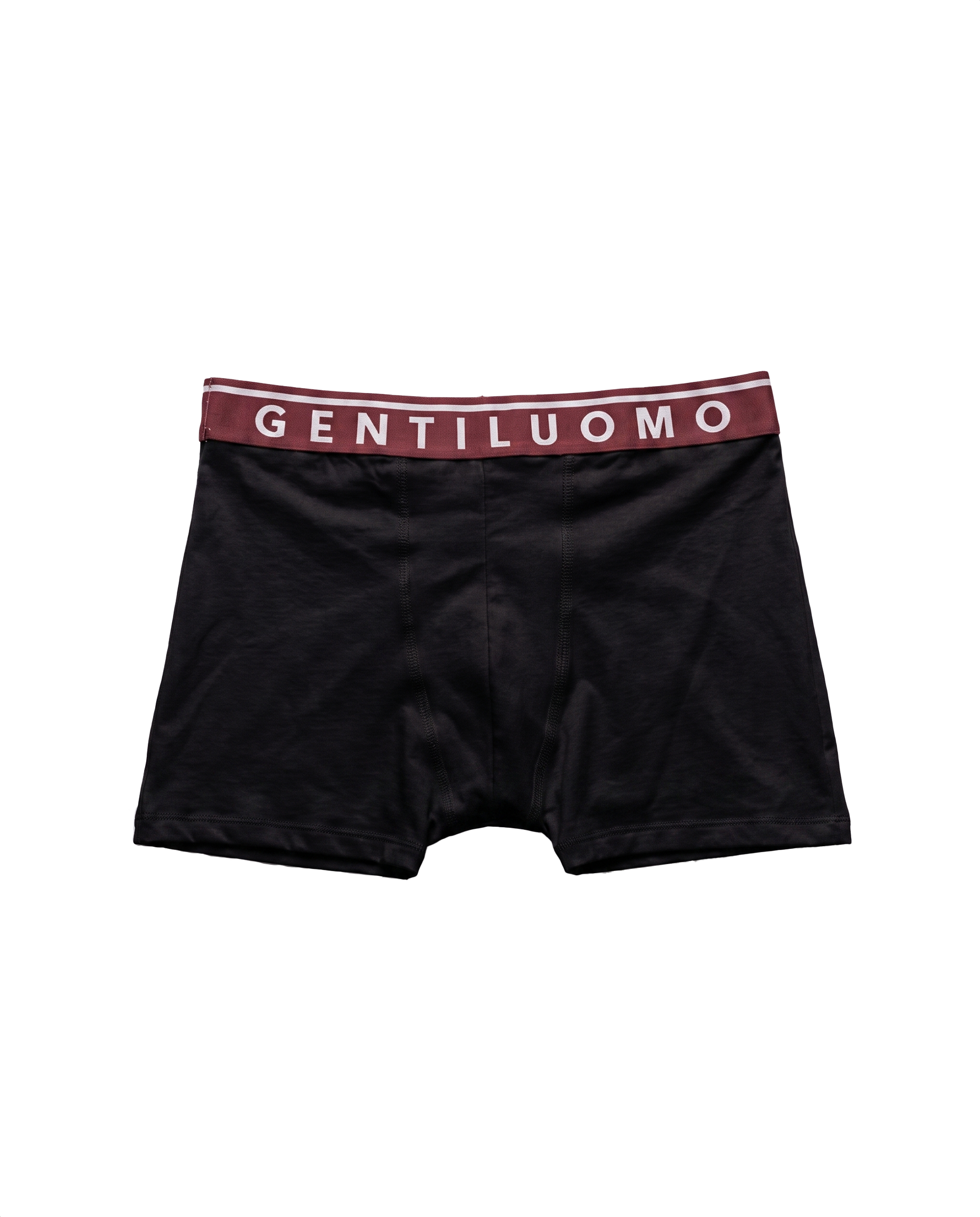 Boxer neri RAGAZI MILANO - elastico bordeaux scritta GENTILUOMO