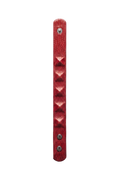 Bracciale lucertola rossa borchiato aperto