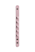 Bracciale pitone rosa borchiato aperto