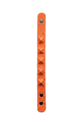 Bracciale struzzo arancio borchiato aperto